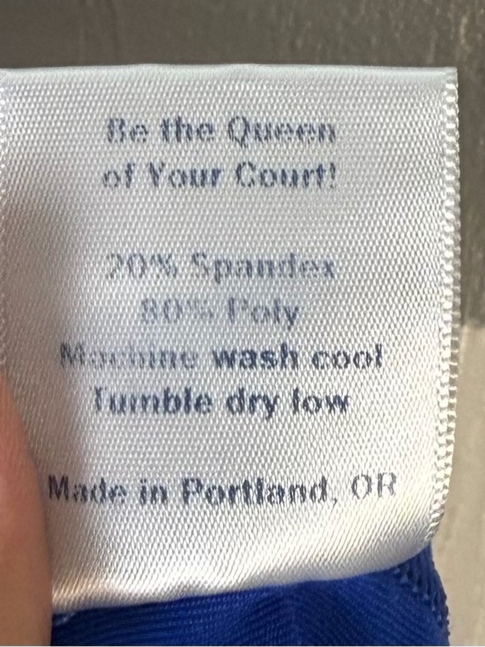 Queen of the Court Paint-Splash Skirt in Royal Blue Accent - Picture 8 of 8